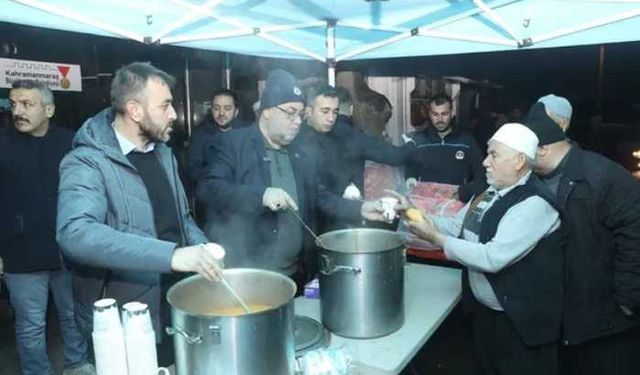 Kahramanmaraş’ta çorba ikramıyla gönüller birleşti