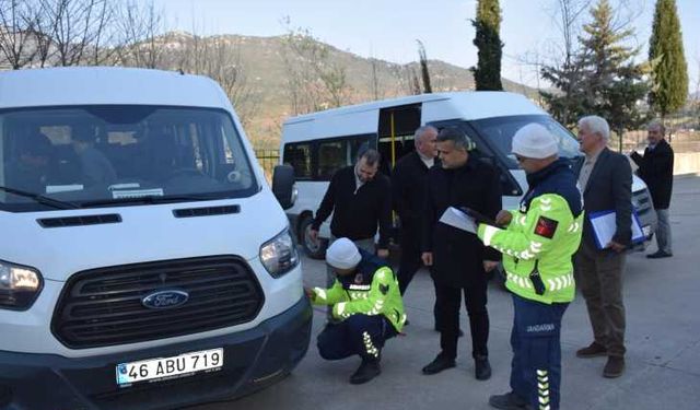 Kahramanmaraş’ta Taşımalı Eğitim Araçlarına Eş Zamanlı Denetim