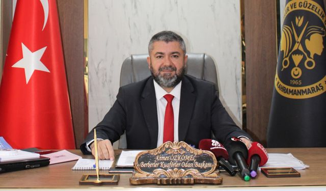 Kahramanmaraş Berberler Odası'nda esnafın tercihi yine Özkömeç oldu