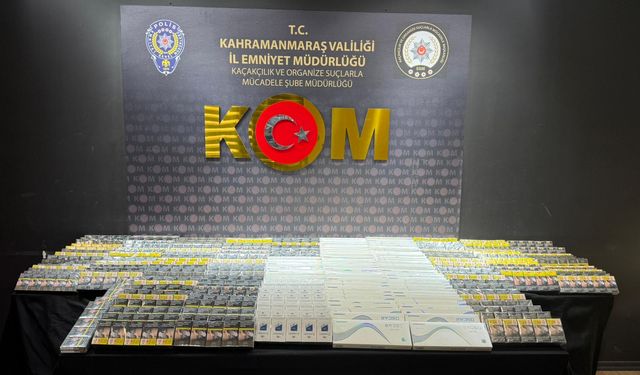 Kahramanmaraş’ta kaçak mallara el konuldu, 10 kişi yakalandı