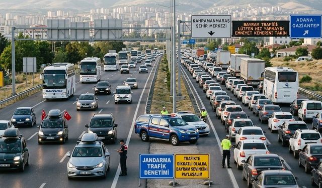 Kahramanmaraş’ta Bayram Trafiği Başladı Yola Çıkacaklar Dikkat!
