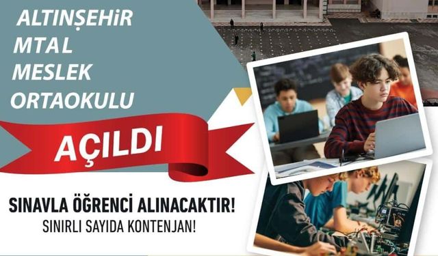 Kahramanmaraş’ta Mesleki Ortaokulu Dönemi Başlayacak