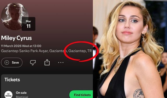 Miley Cyrus Gaziantep'e mi geliyor? Spotify'daki Etkinlik Merak Uyandırdı!