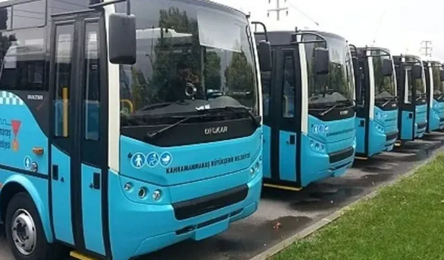 Kahramanmaraş’ta otobüsler ücretsiz oldu
