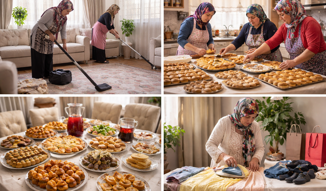 Kahramanmaraşlı kadınların bayram telaşı başladı