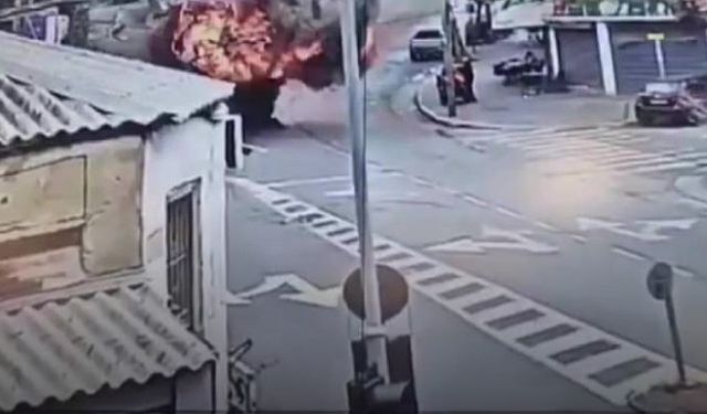 İran, İsrail’in merkezini hedef aldı, o anlar kamerada!