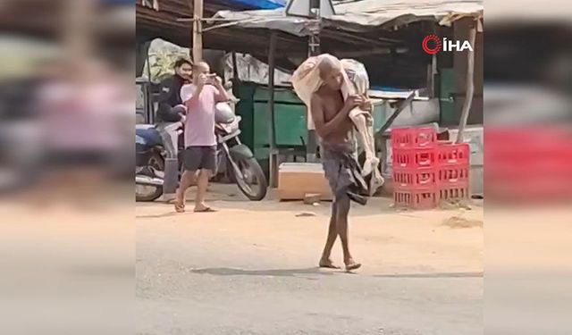 Bir adam para çekmek için kardeşinin iskeletiyle bankaya gitti