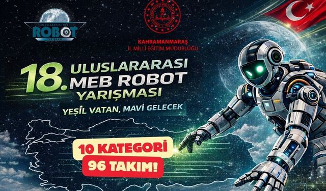 Kahramanmaraş, Uluslararası Robot Yarışmasında 96 Takımla Finalde