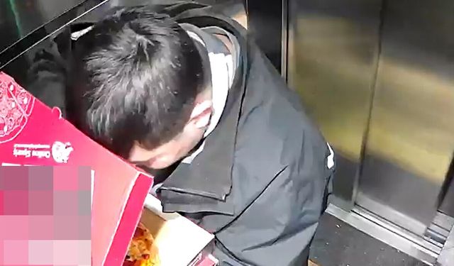 Asansöre tuvaletini yapan kuryeye asansörü temizlettiler