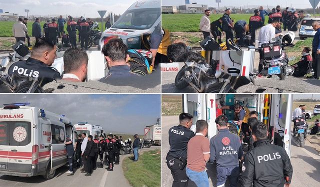 Kahramanmaraş'ta ehliyetsiz sürücü polislere çarptı: 2 polis yaralı