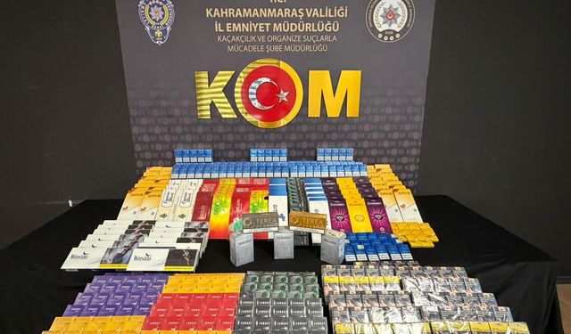 Kahramanmaraş’ta binlerce kaçak ürün ele geçirildi