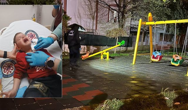 Parkta oynayan 2 yaşındaki çocuğa bıçaklı saldırı