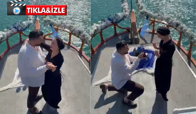Kahramanmaraşlı gençten sevdiği kıza romantik evlilik teklifi