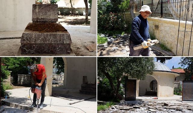 Sütçü İmam Türbesi’nde Restorasyon Çalışmaları Sürüyor