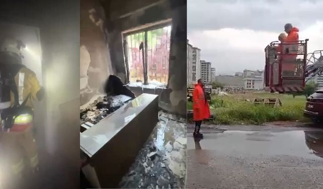 Kahramanmaraş’ta apartman yangınında mahsur kalan 4 kişi kurtarıldı