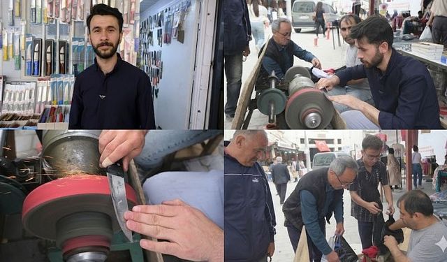 Kahramanmaraş’ta Kurban Bayramı Öncesi Bıçakçılarda Yoğun Mesai