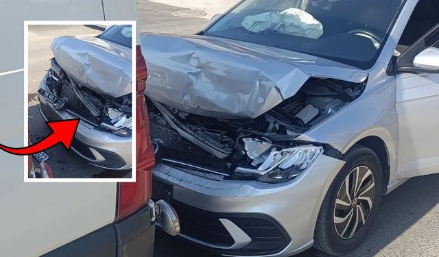 Kahramanmaraş'ta otomobil öğrenci servisine çarptı