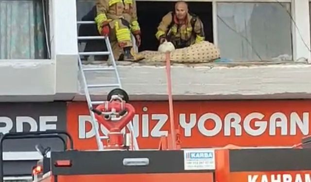 Kahramanmaraş’ta Yorgancı Dükkânında Yangın