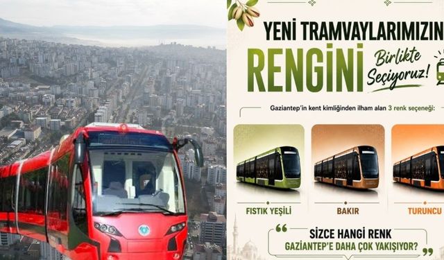 Kahramanmaraş tramvay bekliyor, Gaziantep renk seçiyor