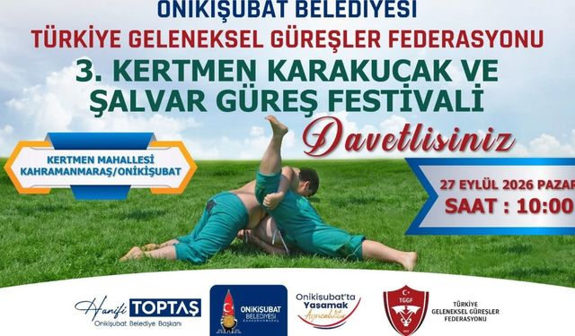 Onikişubat’ta Kertmen Karakucak ve Şalvar Güreşi Festivali Düzenlenecek