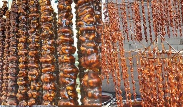 Kahramanmaraş’ın Kışlık Lezzeti Cevizli Sucuk Tezgahlara Hazırlanıyor