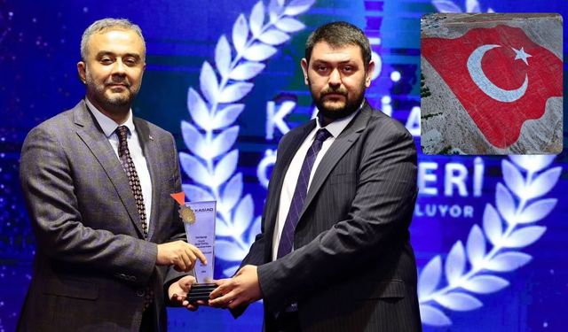 Ahır Dağı’ndaki dev Türk bayrağı projesine KASİAD Özel Ödülü