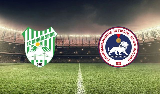 12 Bingölspor - Kahramanmaraş İstiklalspor Maçı Canlı İzle