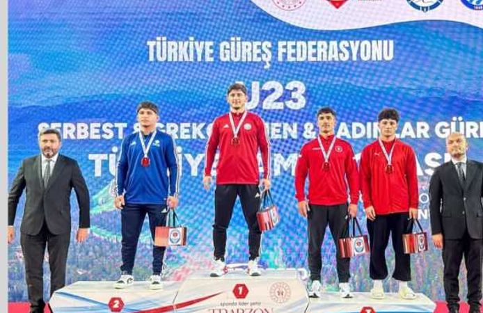 Kahramanmaraş Güreşte Türkiye Üçüncüsü