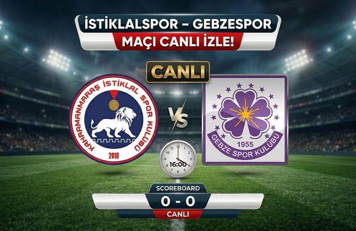 İstiklalspor – Gebzespor maçı canlı izle!