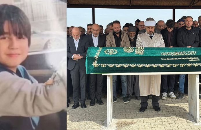 Okul saldırısında hayatını kaybeden Yusuf Tarık son yolculuğuna uğurlandı