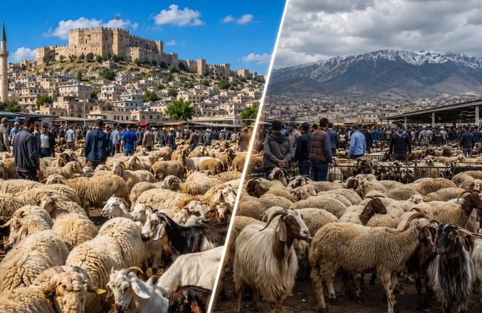 Gaziantep’te kurbanlık fiyatları Kahramanmaraş’tan ucuz açıklandı