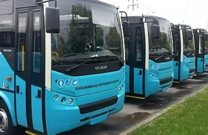 Kahramanmaraş’ta bayramda otobüsler ücretsiz!