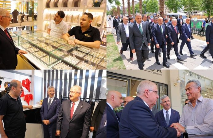 Milli Savunma Bakanı Yaşar Güler Kahramanmaraş'ta Esnafı Ziyaret Etti