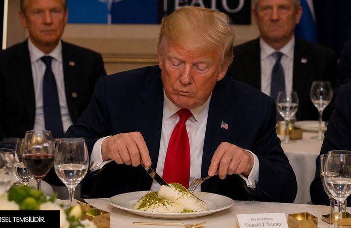 Trump Maraş dondurması yedi!