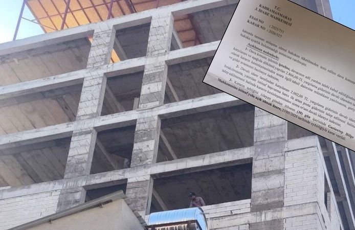 Pazarcık’ta Mahkeme “dur” dedi, inşaat yükselmeye devam etti!