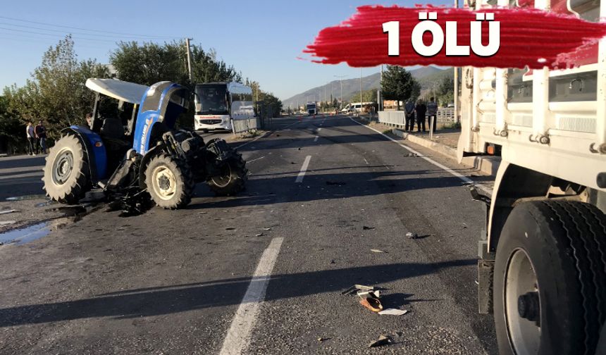 Kahramanmaraş'ta Tır İle Traktör Çarpıştı