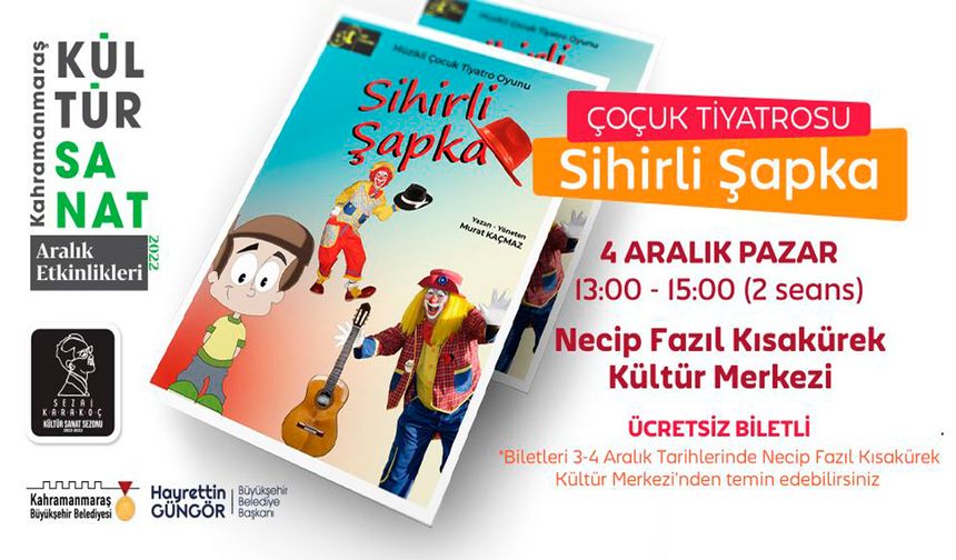 Büyükşehir’den Miniklere ‘Sihirli Şapka’ Gösterisi