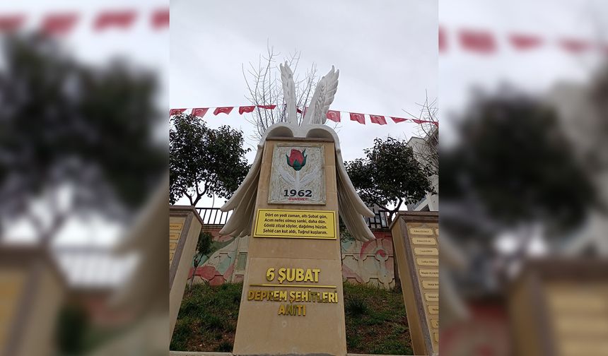 Kahramanmaraş'ta "6 Şubat Deprem Şehitleri Anıtı" yapıldı