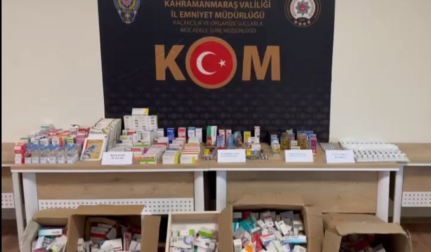Kahramanmaraş'ta kaçak ilaç ve uyuşturucu operasyonunda 3 kişi tutuklandı