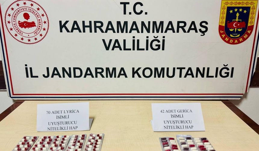 Onikişubat’ta çok miktarda yasaklı madde hapı ele geçirildi
