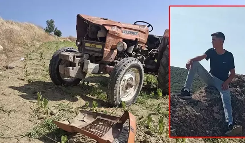 Traktör, tarlaya uçtu; 16 yaşındaki Yusuf öldü