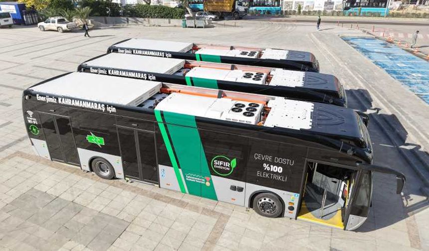 Şehrin İlk Elektrikli Otobüsleri Hayırlı Olsun