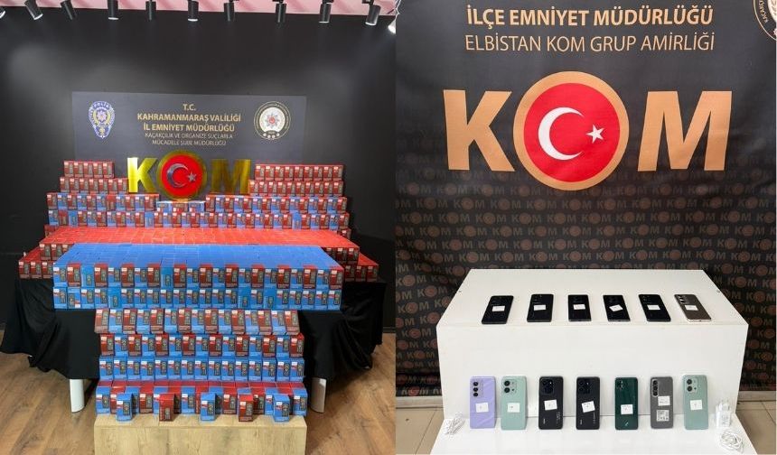 Kahramanmaraş’ta Kaçak Cep Telefonu Operasyonu: 3,5 Milyon TL’lik Ürün Ele Geçirildi