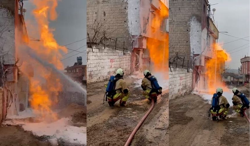 Kahramanmaraş’ta doğalgaz borusu patladı