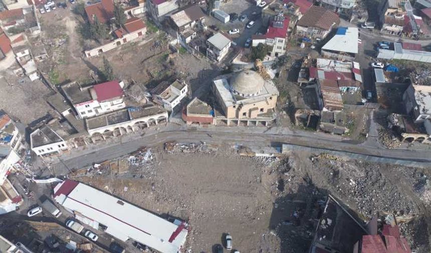 Demirciler Çarşısı’nın son hali havadan görüntülendi