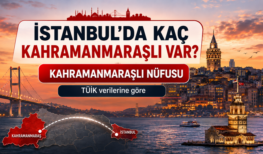 İstanbul'da Kaç Kahramanmaraşlı Yaşıyor?
