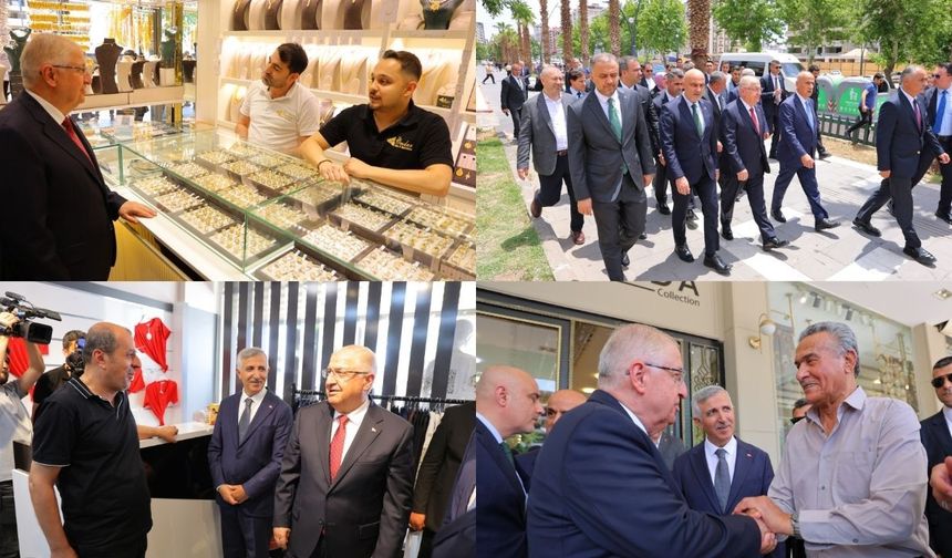 Milli Savunma Bakanı Yaşar Güler Kahramanmaraş'ta Esnafı Ziyaret Etti