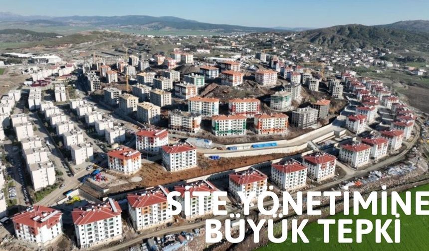 Karacasu TOKİ sakinlerinden site yönetimine tepki