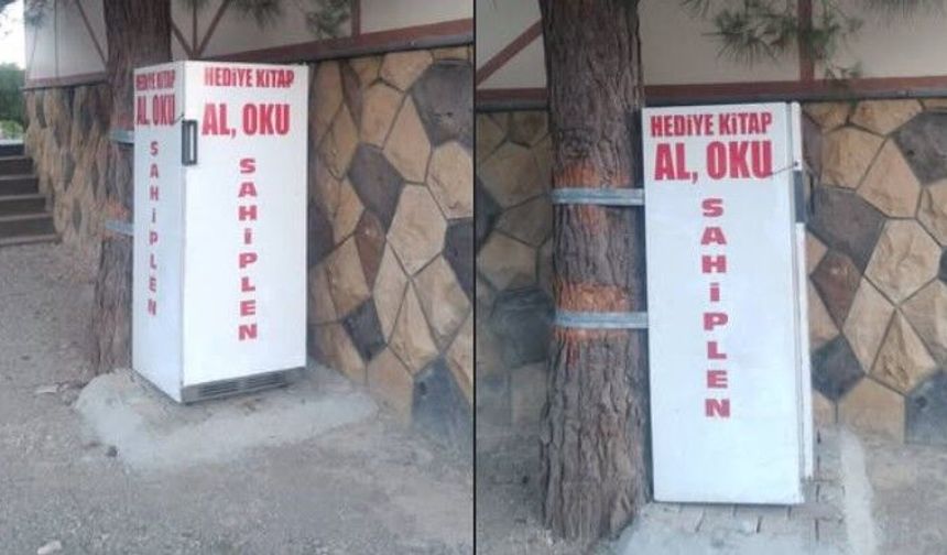Kahramanmaraş’ta Dağ Evinin Önüne Kurduğu Kitaplıkla Edebiyat Mirasını Yaşatıyor