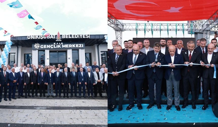 Onikişubat Belediyesi’nin Kale Gençlik Merkezi yoğun katılımla hizmete açıldı